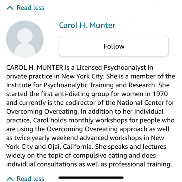 RARE!!!!📚1998 When Women Stop Hating Their Bodies by Jane Hirschmann Paperback - Picture 5 of 5